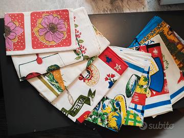 9 Canovacci in puro cotone, dimensioni varie