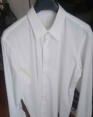 Camicia uomo in popeline stretch, PRADA, Tg. 48