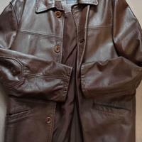 GIACCONE JECKERSON PELLE MARRONE COME NUOVO L-XL