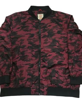 Giacca Bomber D555 Camo Rossa e Nera