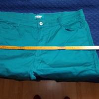 jeans verde smeraldo