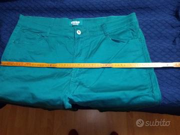 jeans verde smeraldo