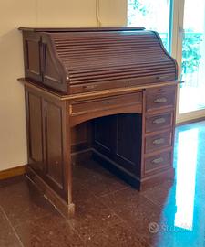 scrivania a tiretto inizi 900 con poltrona