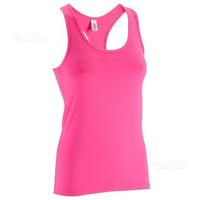 Canotta donna fitness my top rosa fluo Domyos