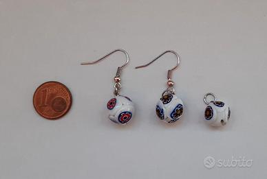 Orecchini e ciondolo in murrina di Murano