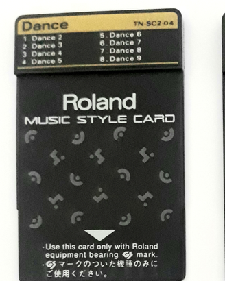 Roland card styles X tastiere roland SERIE E