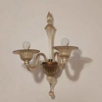 Coppia di Applique in Vetro di Murano Artigianali