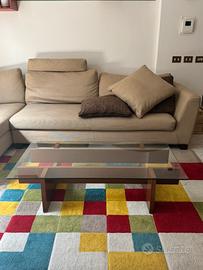 Tavolino legno/vetro salotto