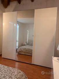 armadio bianco lucido