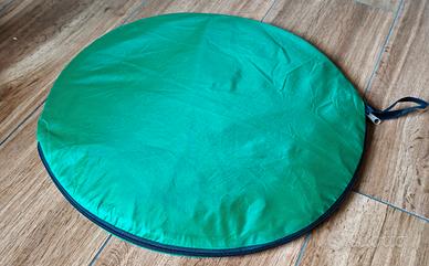 Green screen - Sfondo verde circolare per sedia