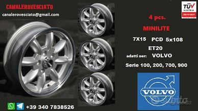 Cerchi minilite 7x15 5x108 et20 volvo