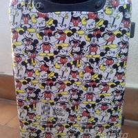 Trolley Valigia Topolino Disney 4 Ruote Policarbon
