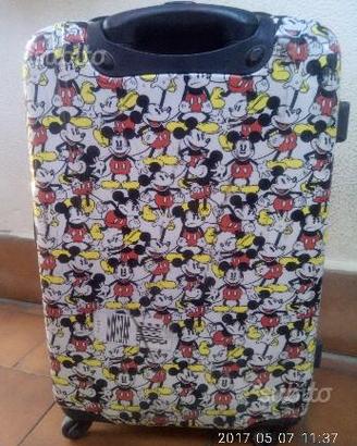 Trolley Valigia Topolino Disney 4 Ruote Policarbon