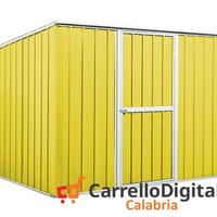 Casetta box giardino Acciaio 260x185 85kg giallo