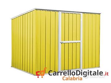 Casetta box giardino Acciaio 260x185 85kg giallo