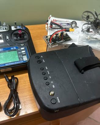Kit fpv completo drone Happymodel Mobula 7 flysky