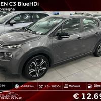 Citroen C3 BlueHDi 100 1.5 DIESEL FINANZIABILE