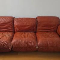 Divano in pelle Mario Marenco x Arflex anno 1974