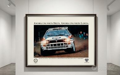 Poster lancia delta Martini