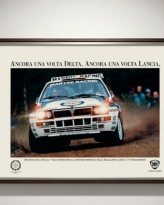 Poster lancia delta Martini