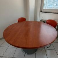 Tavolo rotondo con 3 sedie, ideale ufficio