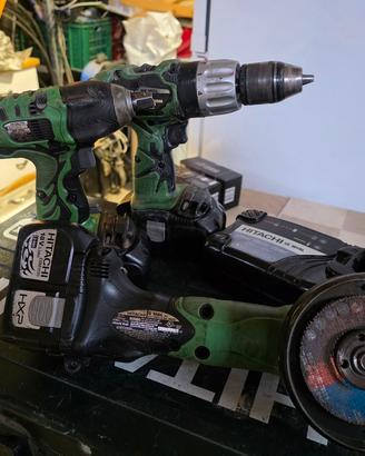 Trapano, avvitatore, mola angolare, Hitachi  litio