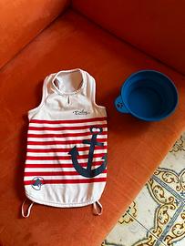 Canottiera marinara + ciotola da viaggio