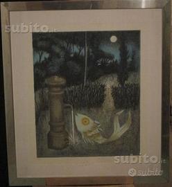 Enrico Benaglia - "Il pesce assetato" - litografia