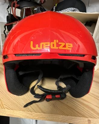Casco da sci rosso