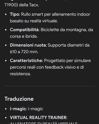 rullo per bicicletta 