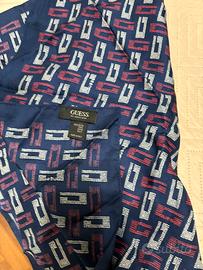 Due foulard guess con ferma foulard in acciaio