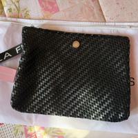 POCHETTE ALAIN INTRECCIATO NERO