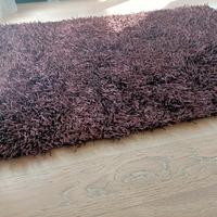 Tappeto Shaggy marrone scuro