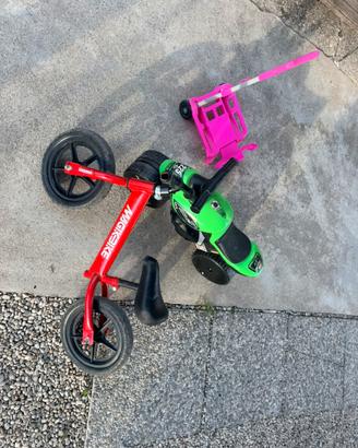 Moto,bici e trolley