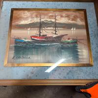 Quadro dipinto marinaro firmato A. Campanile