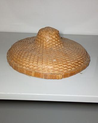 Cappello a cono asiatico Anni 50-70 Vintage