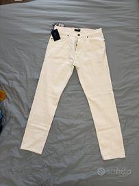 Pantaloni jeans Fay bianco