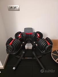 Coppia manubri regolabili Bowflex con stand