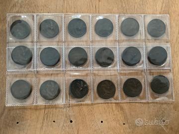 18 monete da 10 centesimi prima meta ‘900