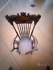 Sedia antica  in legnointagliato fine ’800 /  ’900
