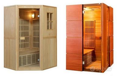 Sauna finlandese o infrarossi in diverse misure
