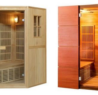 Sauna finlandese o infrarossi in diverse misure
