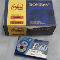10 Audiocassette RONEeS F60 imballate VINTAGE