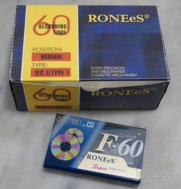 10 Audiocassette RONEeS F60 imballate VINTAGE
