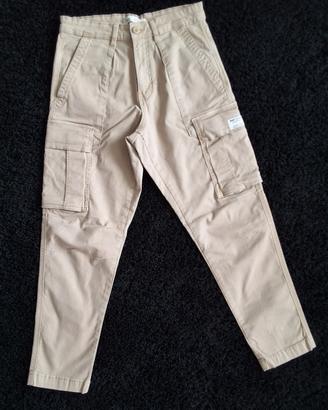 jeans cargo ragazzo Zara color beige
