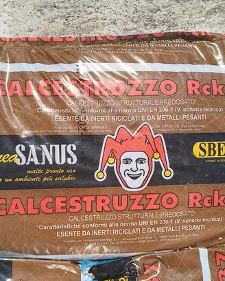 Sacchi calcestruzzo predosato Sberna RCK 37