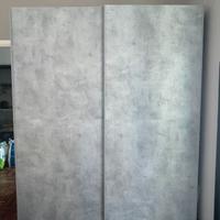 Armadio a 2 ante scorrevoli grigio