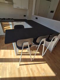 Cucina con penisola