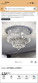 Lampadario  cristallo