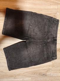 Bermuda Jeans Nero Lavato - Taglia 52